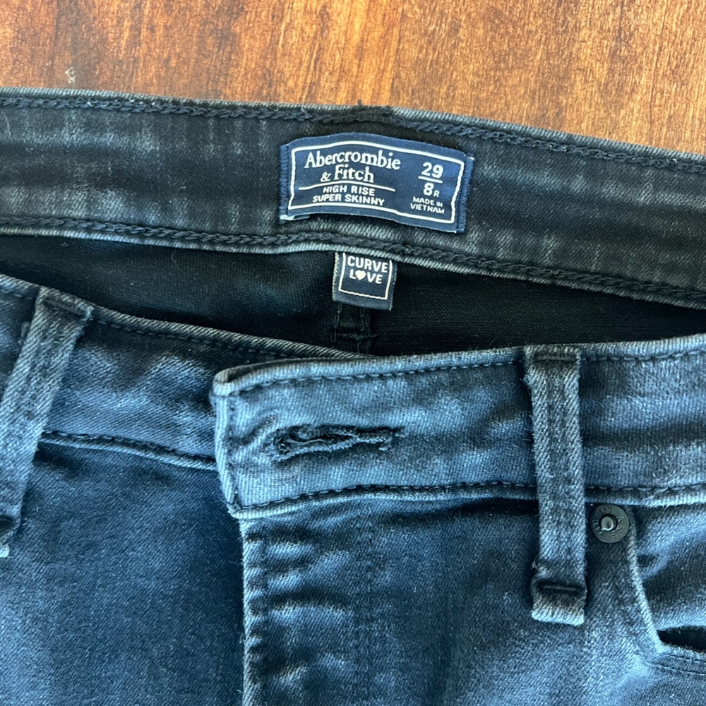 Abercrombie & Fitch Curve Love High Rise Super Skinny Jeans